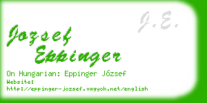 jozsef eppinger business card